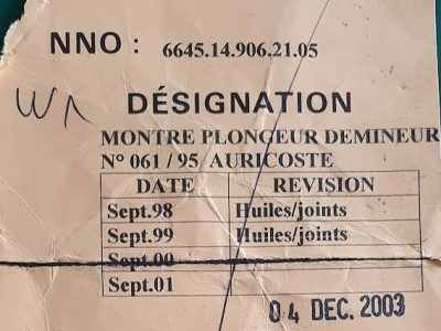 Auricoste Marine Nationale 061 /&nbsp;95