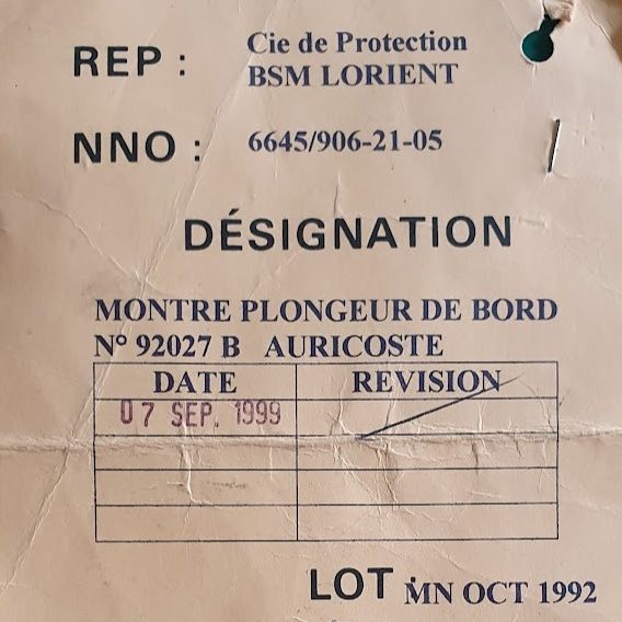 Auricoste Marine Nationale 92027&nbsp;B